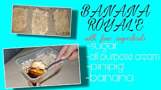 Banana Dessert Recipe murang halaga l Hya Almario [upl. by Winne]