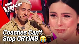 EMOTIONAL Coaches CRY During these Performances on The Voice Kids 🥲 [upl. by Ykciv835]