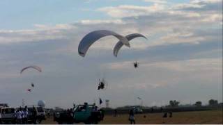 Paragliders  Philippine International Hotair Balloon Fiesta 2012 [upl. by Aroled]