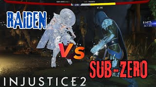 Sub Zero Vs Raiden Fight injustice 2 [upl. by Adamok]