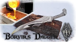 Casting a Aluminum Bronze Dagger From The Game Skyrim Borvir´s Dagger [upl. by Corb]