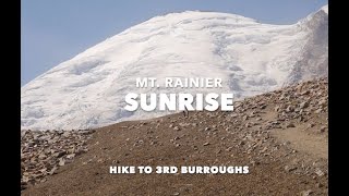 Mt Rainier hike to 3rd Burroughs [upl. by Leinahtam572]