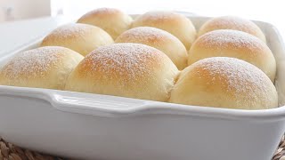 No kneading Just need 2Minutes to prepare  Incredibly Easy to make Super Fluffy Milk buns [upl. by Pen]