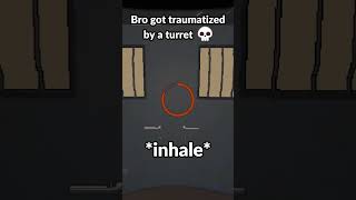 Bro got traumatized by a turret 💀 lethalcompanygame memes shorts gaming [upl. by Blount]