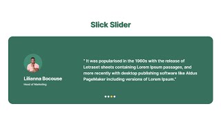 Slick Slider with two Slider with HTML CSS and Bootstrap  Slick Slider HTML CSS raselcoder [upl. by Neumeyer519]