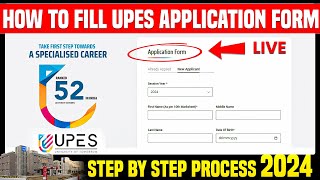 UPES Admission Form Filling Process 2024  UPES Dehradun [upl. by Ecilayram]