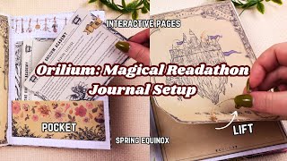 interactive pages vintage vibes ✨ setting up my Orilium Magical Readathon Journal [upl. by Slerahc296]