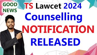 NOTIFICATION RELEASEDTS LAWCET 2024 [upl. by Miuqaoj901]