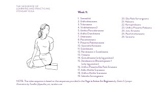 Week 9 Learning and Practicing Iyengar Yoga for Beginners [upl. by Orsa]