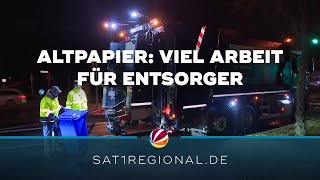 Altpapier vor Weihnachten Hochkonjunktur bei Entsorgern [upl. by Iz]