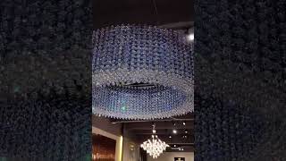 Royal Blue Crystal Chandelier For Living Room  modern luxury crystal chandelier [upl. by Vernor]