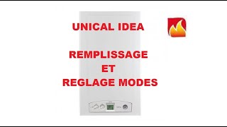 Comment remettre de la pression et les réglages de votre chaudière Unical Idea [upl. by Aneem]