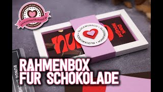 Rahmenbox basteln  Rahmenbox für Schokolade mit Stampin Up [upl. by Erbes]