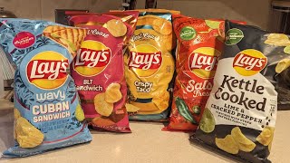 Trying New 2024 Lays Summer amp Hometown Regional Flavors Of Potato Chips [upl. by Omura]