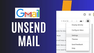 How to unsend mail in Gmail [upl. by Eillil226]