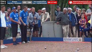 Finale ROCHER vs LOY  International à pétanque dAndrézieuxBouthéon 2018 [upl. by Dareen62]