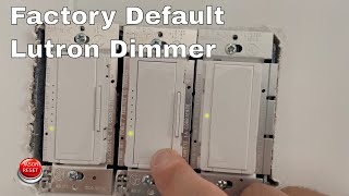 How To Factory Reset Lutron Smart Dimmer  Switch To Default  RadioRa 2 [upl. by Calendra174]