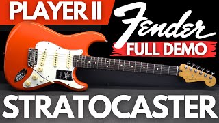 Fender PLAYER II Stratocaster ROSEWOOD FULL DEMO [upl. by Yemerej]