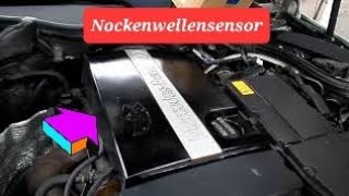 Mercedes w203 w204 Nockenwellensensor Sensor Auto Kfz Wechsel Ausbau c200 m271 w211 [upl. by Notluf]