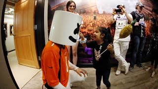 Marshmello Makes a New Friend at Red Rocks [upl. by Nodle878]