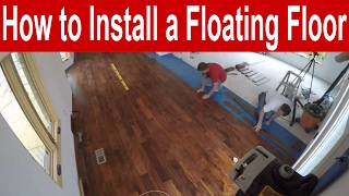 How to Install an Engineered Hardwood Floating Floor with Finishing Tips [upl. by Esmerelda]