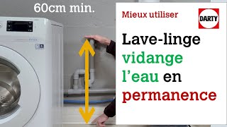 Mon lave linge vidange sans arrêt il siphonne [upl. by Kajdan]