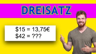 Proportionaler DREISATZ Geld umtauschen Beispiel Proportionaler Dreisatz einfach erklärt Mathe [upl. by Xerxes]