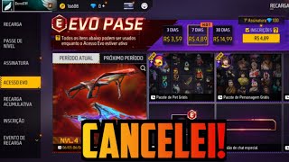 CANCELEI O EVO PASE NO FREE FIRE [upl. by Alarise659]