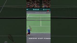 Alcaraz beatiful point vs Machac at Davis Cup tennis alcaraz shorts [upl. by Tnecillim]