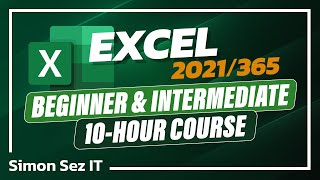 Excel 2021365 Beginners amp Intermediate Training 10Hour Excel Tutorial Class [upl. by Lichtenfeld]