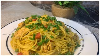 Easy Chicken Spaghetti’s Recipe  Foodeno [upl. by Sliwa]