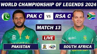 PAKISTAN vs SOUTH AFRICA MATCH 13 WORLD CHAMPIONSHIP OF LEGENDS LIVE  PAK vs SA LIVE MATCH [upl. by Flanders]