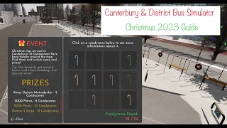 OUTDATED Canterbury Roblox  Christmas 2023 event  Candy cane guide [upl. by Worrell]