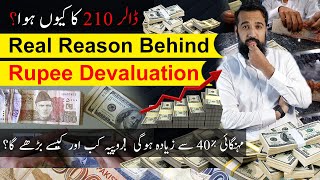 Dollar at 210  Reason Behind Rupee Devaluation [upl. by Nyrtak838]