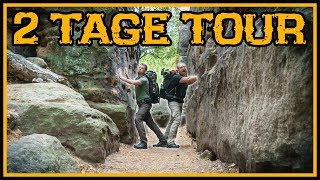 Zwei Tage Tour mit OvernighterÜbernachtung  Outdoor Bushcraft Glamping [upl. by Soelch]