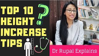 Top 10 Height Increase Naturally Tips Explained by Dr Rupal [upl. by Rabkin931]