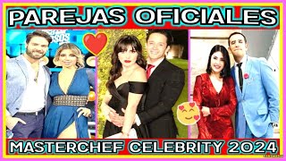 MASTERCHEF CELEBRITY 2024  PAREJAS OFIALES DE LOS PARTICIPANTES  TV AZTECA [upl. by Wright]