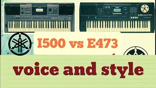 yamaha psr e473 vs psr i500  true comparison [upl. by Enimsaj218]