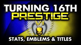 MW3  Turning 16th Prestige  My Stats Titles amp Emblems [upl. by Ymar266]