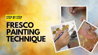 How to make a fresco painting  Step by step tutorial of fresco painting for beginners [upl. by Yrneh844]