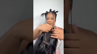 Check how to do a stylish halfwig look 🔥humanhairwig hairstyle wigs curlyhair halfwig wig [upl. by Annitsirhc]