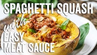 Spaghetti Squash with Easy Meat Sauce Recipe  Bits amp Pieces  Season 1 Ep10 [upl. by Akimit]