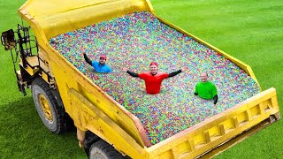 I Filled My Dump Truck With Orbeez [upl. by Ilujna]