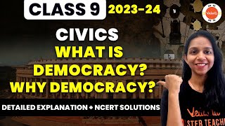 What is Democracy  Why Democracy  CBSE Class 9 SST  NCERT Civics Class 9th Preparation [upl. by Uhayile302]