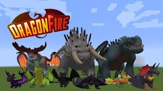 Dragon Fire Mod Showcase  Minecraft [upl. by Nlycaj]