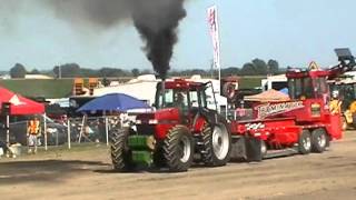 Case IH 8950 pulling StDamase 2012 part 1 CHOQUETTE [upl. by Baram]