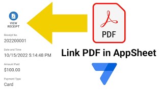 How To Link PDF File Automation in AppSheet [upl. by Tolman]