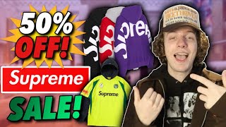 Supreme 50 Off Sale TONIGHT Items Dropping Release Info [upl. by Aekal105]