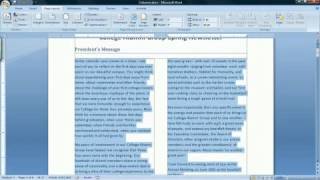 How to Make Columns in Word [upl. by Euqinomahs]