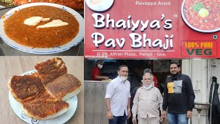 Bhaiyyas Pav Bhaji  Panaji Goa  Food in Goa  Amul Butter Pav Bhaji bhaiyyaspavbhaji arunarsid [upl. by Puritan]